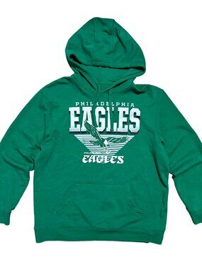 Philadelphia Eagles Fanatics Green Graphic Hoodie Sweatshirt, Men's Large
